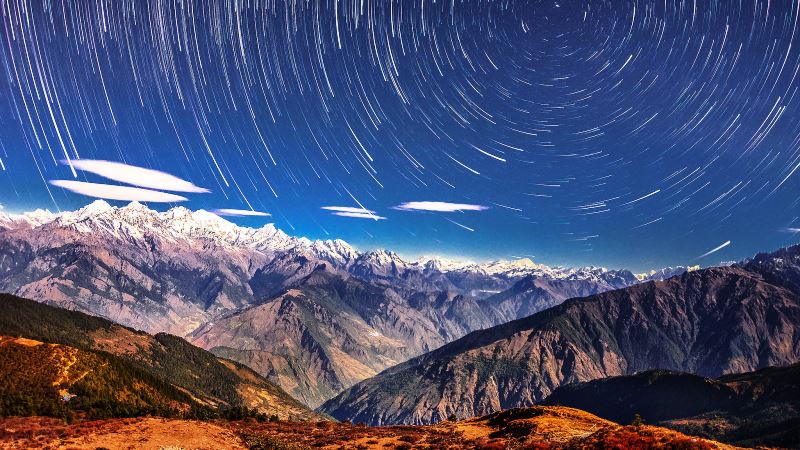 Bild på berg i Himalaya