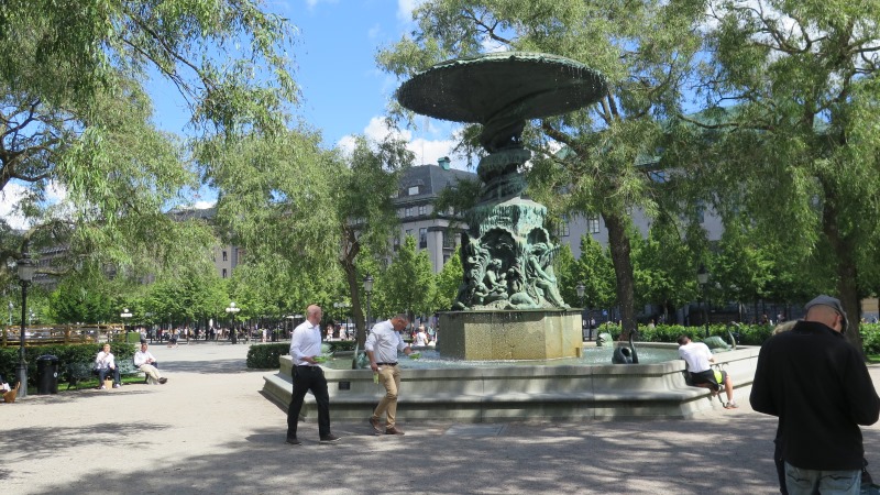 Kungsträdgården med Molins fontän