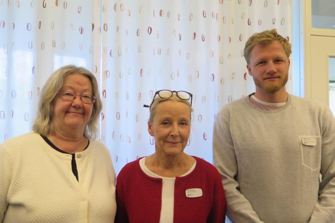 De tre pedagogerna Britt-Marie Kekonius, Maria Fällman och Simon Alvring