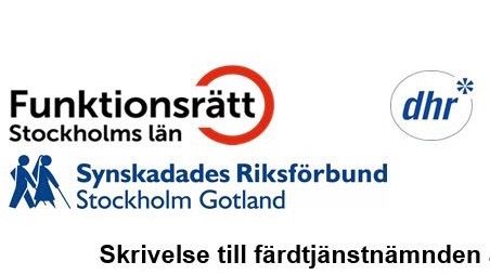 Logga på Funktionsrätt Sverige och logga SRF och DHR