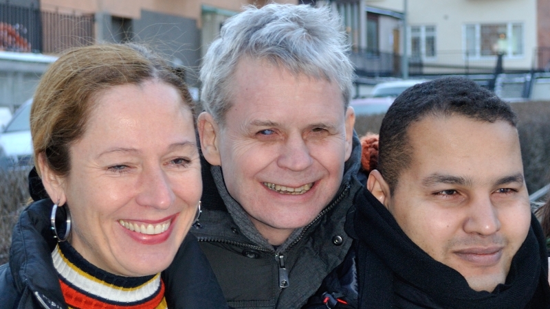 Bild på ombudsmännen Pia-Lena Krischél, Lennart Karlsson och Hamaddah Mansour.